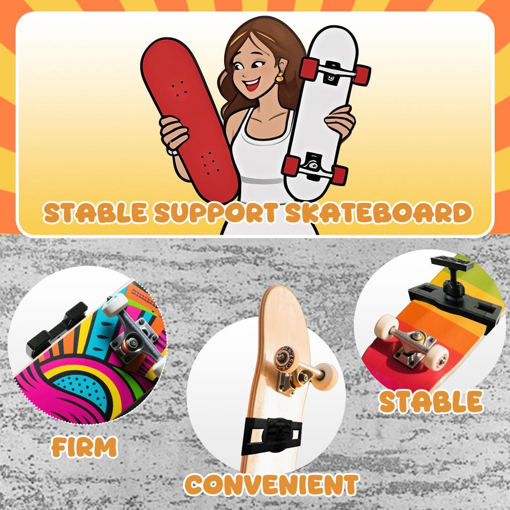 Skateboard Wall Bracket 360° Rotation Skateboard Display Holder Universal Adjustable Skateboard Wall Organizer for Home Decor