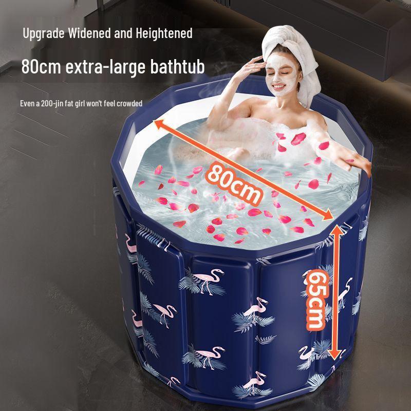 Adult and Child Folding Full Body Bathtub for Home Use with Sauna Function.
