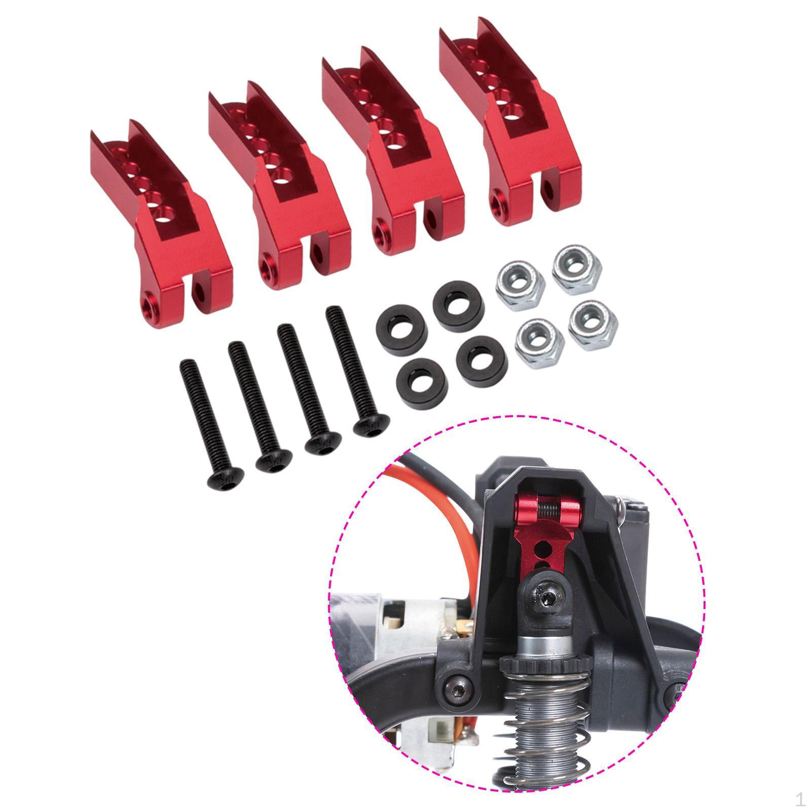 

Hydraulic Brackets for Shock Absorbers RC Upgrade Component 1/10 Replacement Metal Mounts червоний