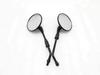 Side View Mirror Set Matt Black Fit For Royal Enfield Bullet Classic 350,500CC