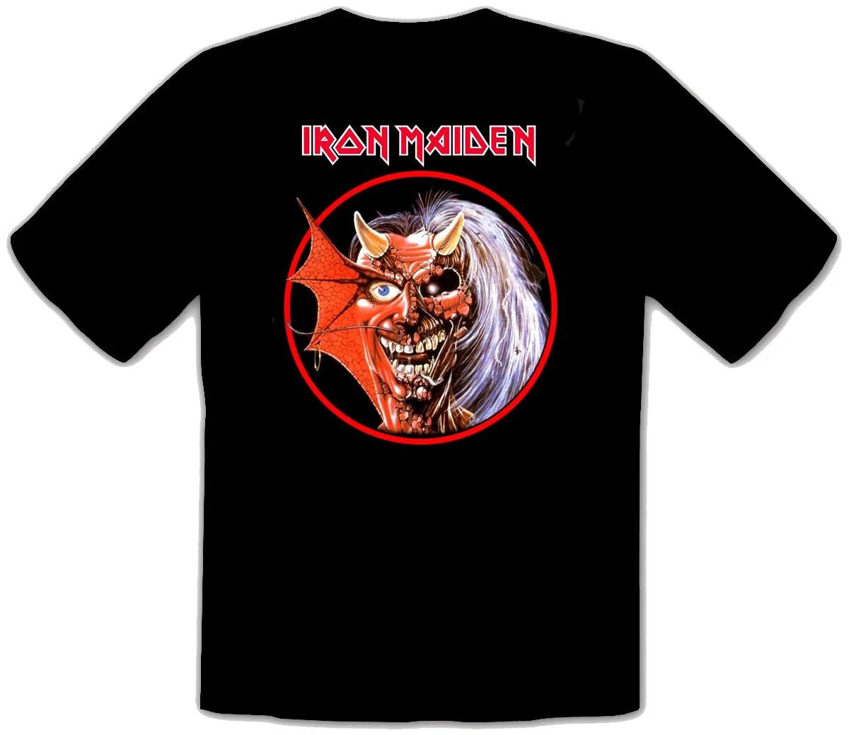 IRON MAIDEN Rock Music Metal Rules BLACK T-Shirt -045- S