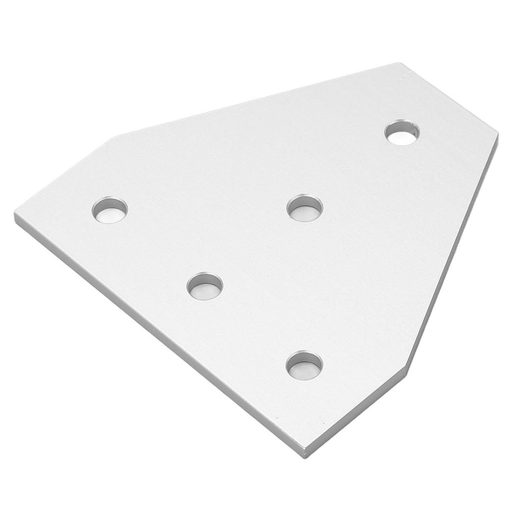 5PCS Flat Tie Plate Aluminum Alloy 5 Holes Compression Resistance Repair Mending Plate Bracket for Industrial