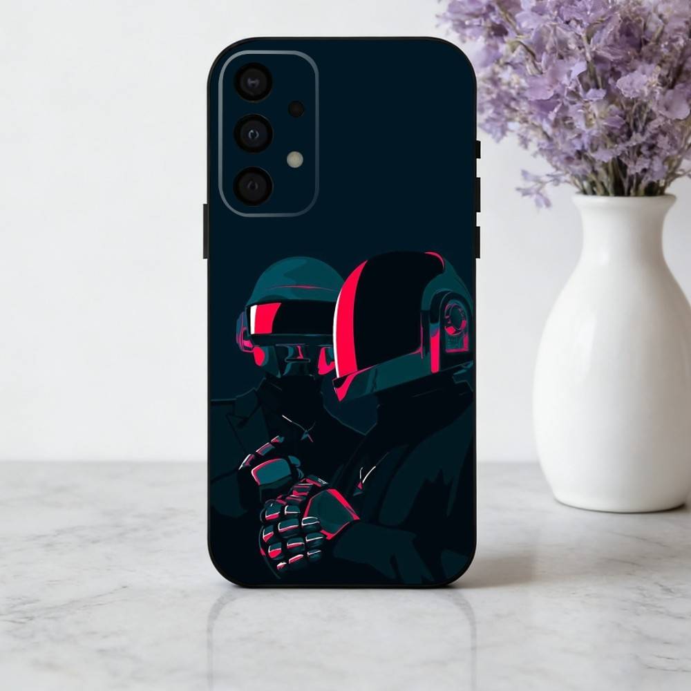 

D-Daft-T P-Punk-K Phone Case For Samsung Galaxy A73,A72,A71,A70,A53,A52,A51,Soft Silicone Black Cover Samsung a41