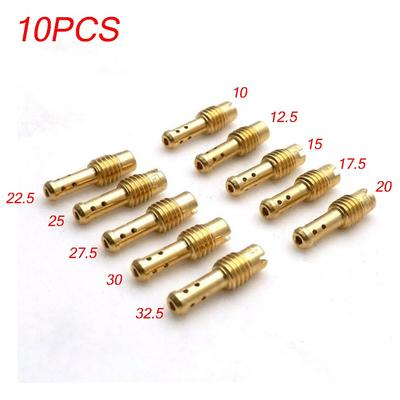 10 Stück Set Leerlaufdüse 8 Entlüftungsbohrungen 10-32.5 Metall Neu Hohe Qualität Solide