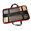 8PCS Barbecue Skewers Stainless Steel BBQ Roasting Sticks with Wood Handle for Camping Grill