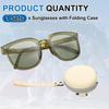 Unisex PC Foldable Trendy Original Box Suitable for and Sun Olive Green [uxcell] Sunglasses, Material, Model, Design, Included, Driving, Shopping,