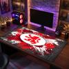 Middlesbrough FC Theme Pattern Mouse Pad, Soccer Logo Design XXL Gaming Desk Mat Non-Slip Computer Mouse Pad