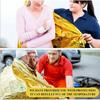 Outdoor Emergency Sliver Survival Blanket Waterproof First Aid Rescue Curtain Foil Thermal Military Blanket160X210Cm