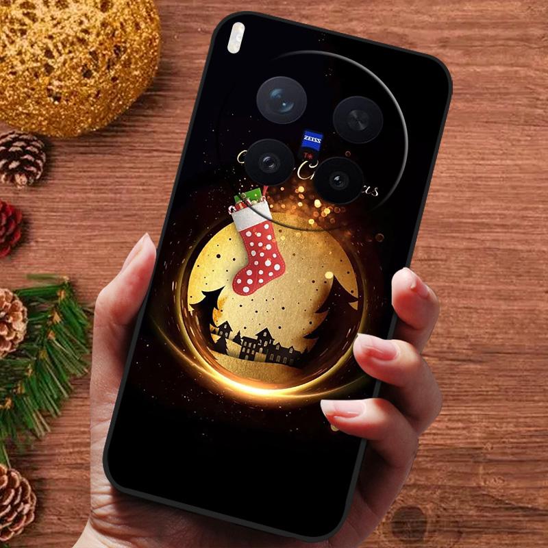 Christmas Painted Cover For Vivo X300 Pro Case V2502A Silicone Soft Phone Cover For Vivo X300 5G V2509A Capa 2025 New Fundas