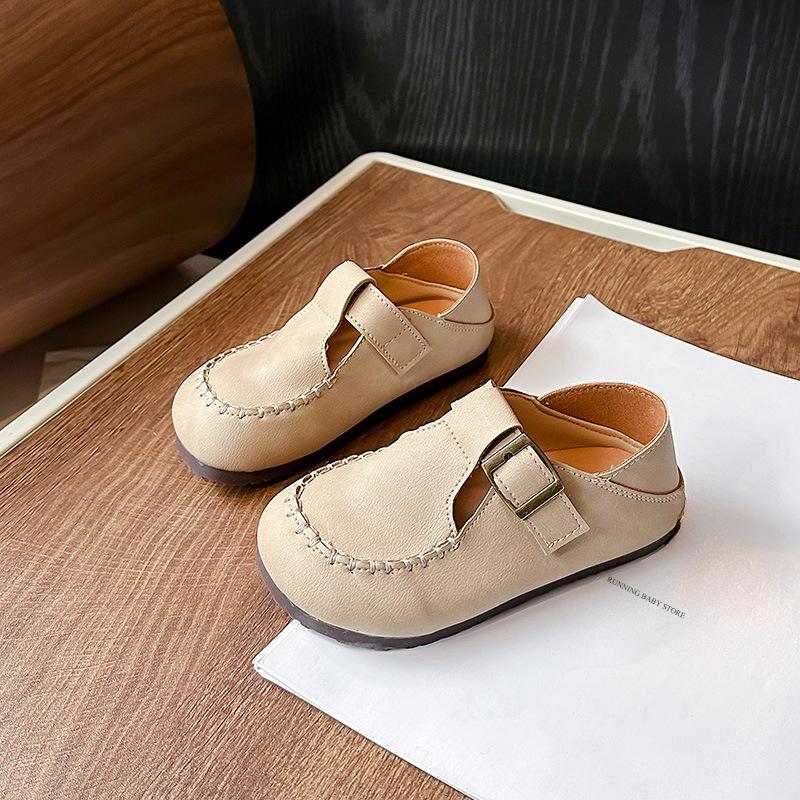 

Elegant Girl Princess Shoes New Kids Soft PU Leather Shoes Spring Autumn Children s Fashion Causal Solid Shoes Girls I01204 21 бежевий