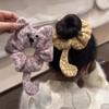 Cute Plush Kitten Hair Tie Sweet Cartoon Cat's Tail Scrunchies Hair Rope Back Of The Head Headband Hair Accessory Gift