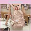 Fashion Leopard Print Student Backpack With Plush Pendant For Teen Girls And Boys