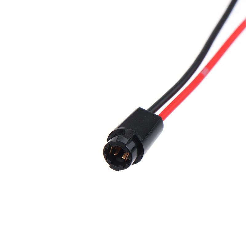 5Pcs T5 LED Bulb Holder Socket For 1.2W W3W Width Instrument Light Socket LED T5 Light Bulb Plug Extension Cables Harness