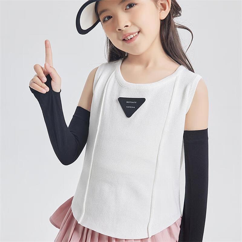 JINGRUIXIANG Детские охлаждающие нарукавники с защитой от УФ из ледяного шелка