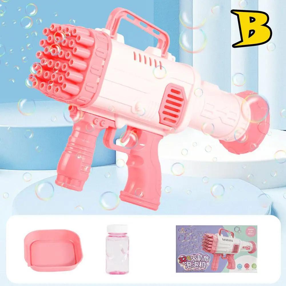 

Электрический пистолет для пузырей, полностью автоматический чайник, уличный детский мыльница, подарочные пузыри, летняя игрушка, воздуходувка I8g7 CN