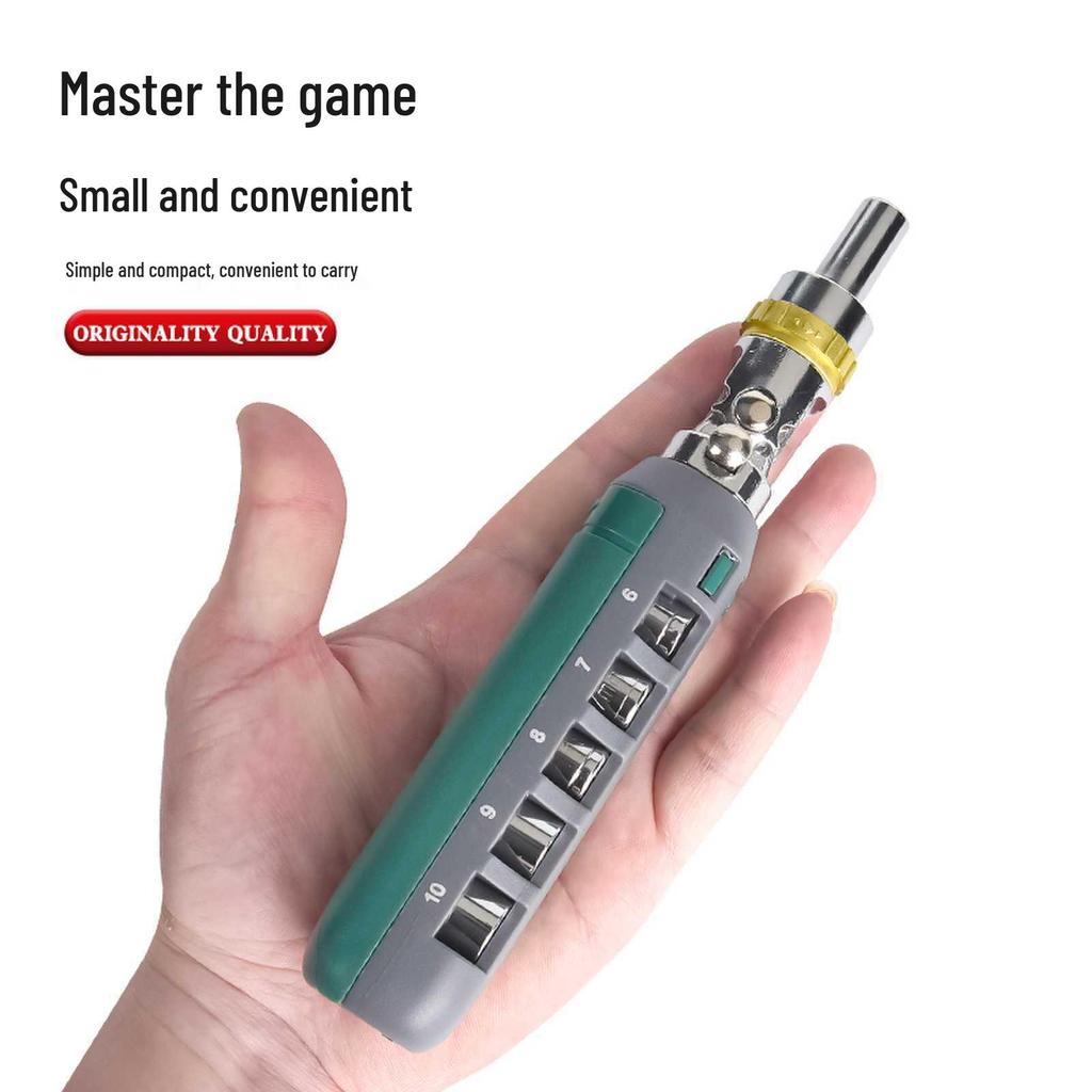 14-in-1 Multi-functional Ratchet Screwdriver Set with Flathead & Phillips Options