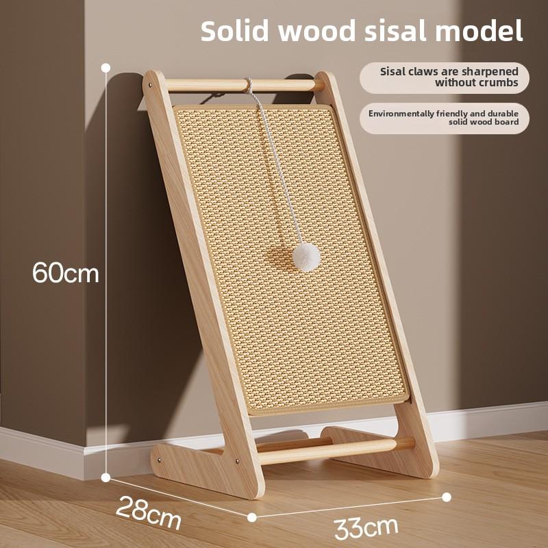Cat Scratching Board Does Not Drop Debris Vertical Wear-resistant Cat Scratching Pad Cat Scratching Column Sword Hemp Rope Cat Toy