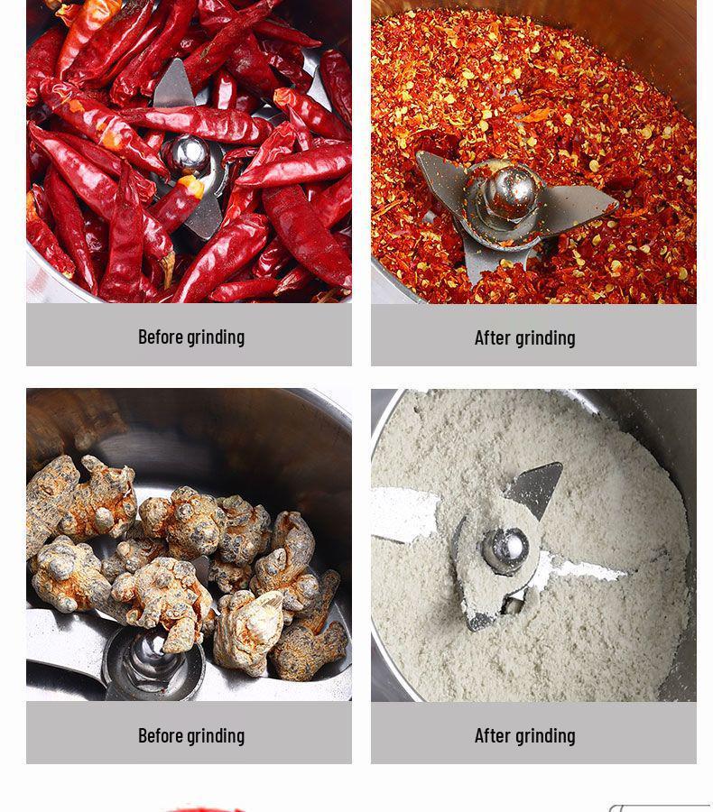 Stainless Steel Household Grinder for Super Fine Grains and Cereals