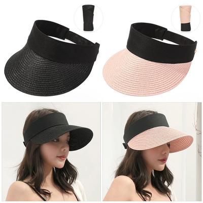 Casual Portable Foldable Straw Cap Beach Hat Visors Sun Hat