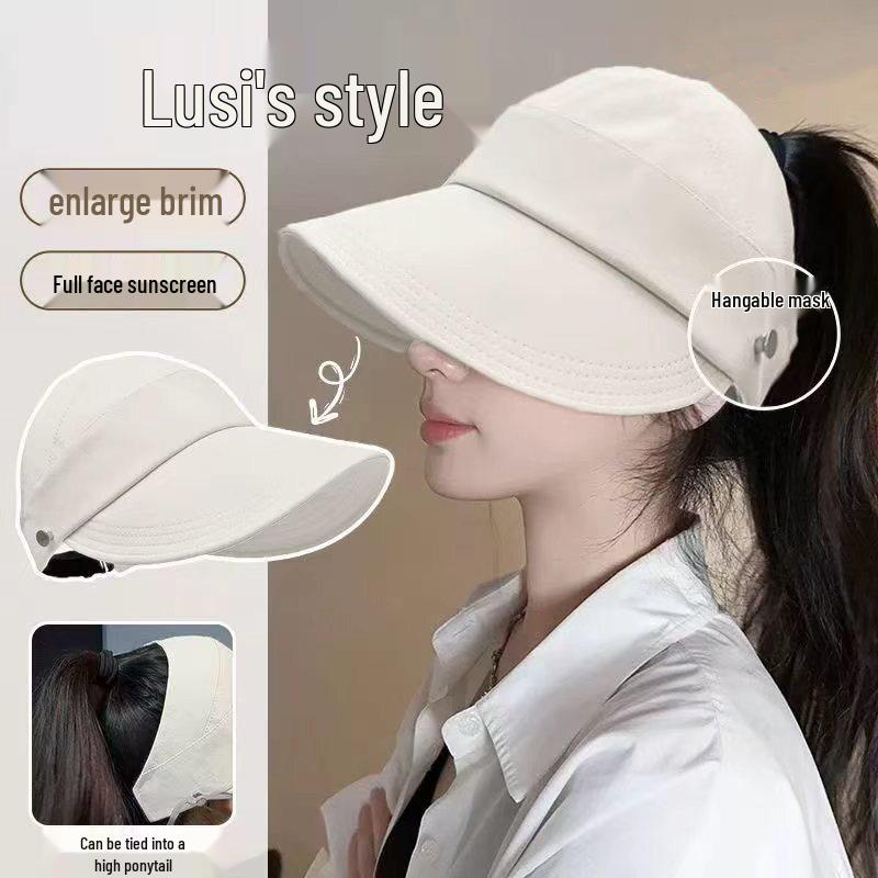 Dusenna Unisex Sun Protection Baseball Cap One Size грязно-белый