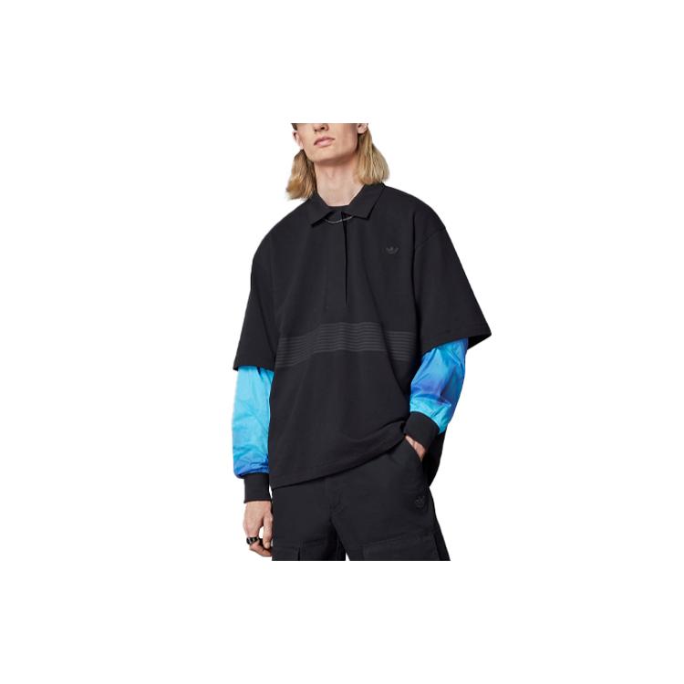 Мужская футболка-поло Adidas Originals Blue Version Collection Черная HD4803 M