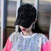Damen Baseballkappe im koreanischen Stil mit Strass-Netz - TikTok Influencer Mode Sonnenhut