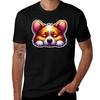 Sleepy Corgi Puppy Tshirt Daily Casual Short Sleeve Tee Shirt