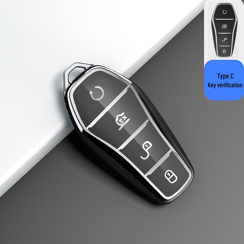Compatible Key Cover for BYD Han EV, Tang DM/MAX, Song Pro, Qin PLUS, Yuan Models - Women’s Shell Buckle Bag