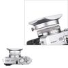 JJC Metal Square Lens Hood + Hood Cap & 49mm Thread Adapter Ring for Fujifilm X100VI, X100V, X100F, X100T, X100S, X100, X70, LH-X100 & AR-X100, Silver