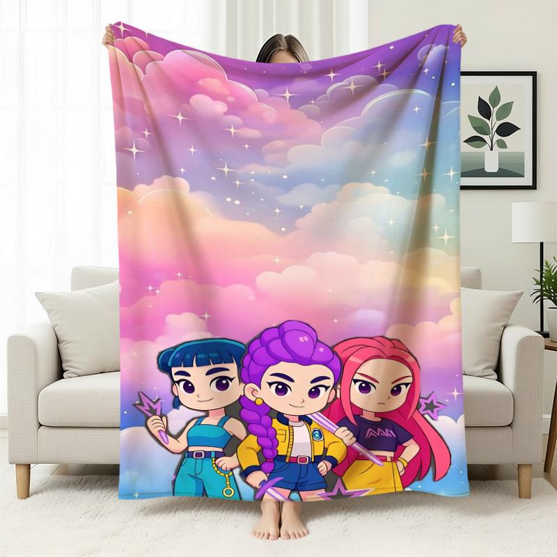 Temu Blanket Kpop Witch Hunters Blanket Flannel Blanket Office Home Sofa Blanket Nap Blanket