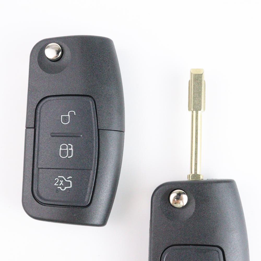 2/3 Buttons Car Key Fob Case Shell Housing For Ford Focus 2 3 Mk2 Fiesta Mondeo Galaxy Falcon Territory Ecosport C-Max