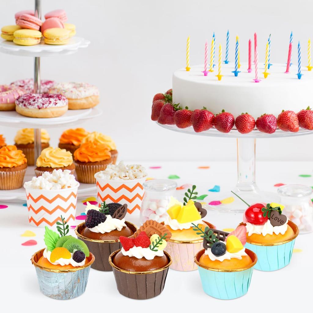 WINOMO Food Simulation Cupcake Food Cupcake Food Western Food Simulation 6-Piece Model, Sample, Model, Model, Bread,