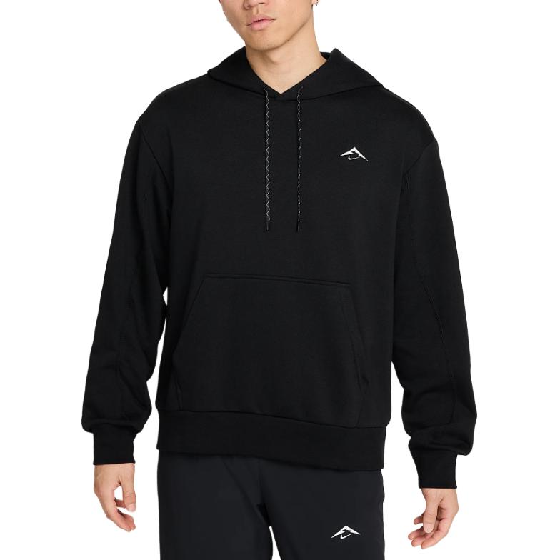 Nike Logo Loose Fit Hooded Long Sleeve Sweatshirt Men tops Black HJ3571-010