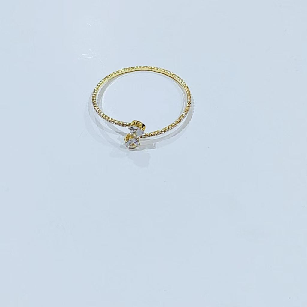 European and American fashion alloy jewelry, 1 single row peach heart rhinestone pearl bracelet, women's open mouth bracelet, one piece