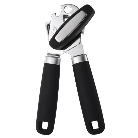 

Ручной консервный нож Yousheng 3 в 1, эргономичный, острый, с боковым вырезом, легкая поворотная ручка, открывалка для бутылок, многофункциональный ручной консервный нож для кухни чёрный