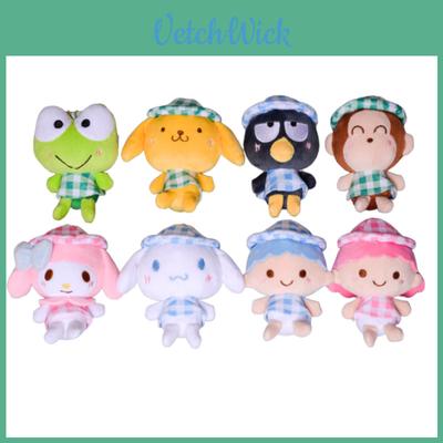 Cute Sanrios Kuromi Melody Cinnamoroll Plush Doll Pendant For Bag And Keychain Decoration