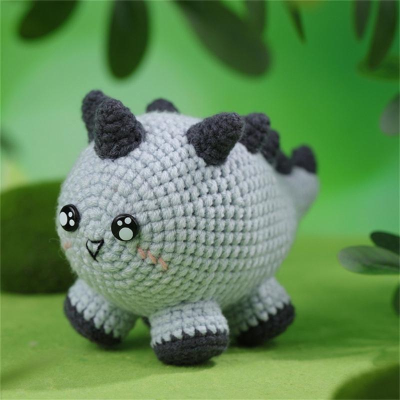 Kit per uncinetto di animali fai-da-te Set di filati per uncinetto di piante Kit per uncinetto per principianti Set per imparare l'uncinetto con video in inglese