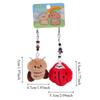 1Pair Kawaii Plush Couple Keychain Cartoon Animal Dog Car Keyring  for Lovers
