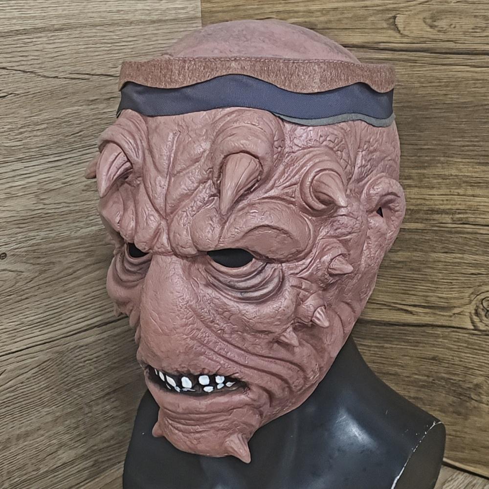 Alien Pirate Mask With Headband Movie Cosplay Realistic Character Head Cover Fierce Textured Halloween Mask Costume Party Prop