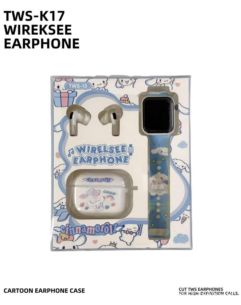 2025 Sanrio Noise-Cancelling Cartoon Wireless Earbuds - Cute Bluetooth Headphones