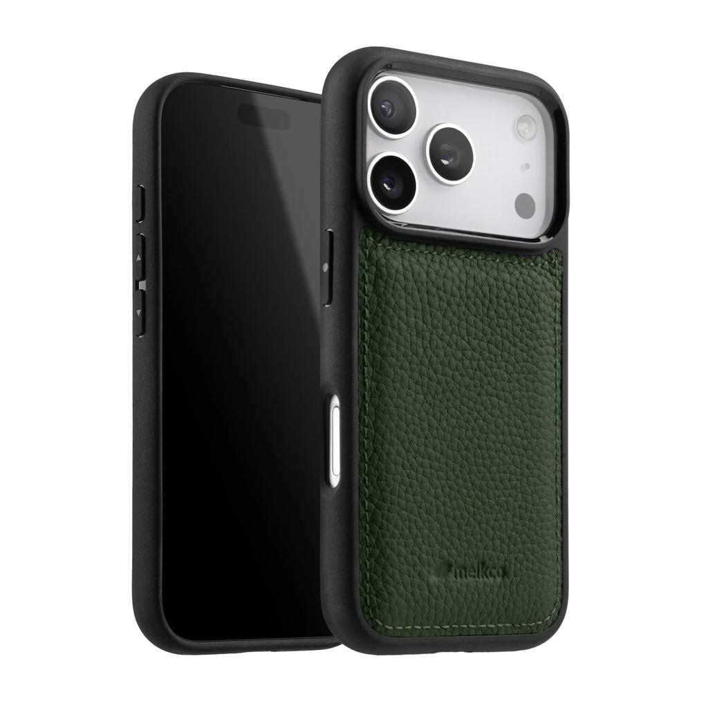 Custodia in Vera Pelle Melkco per iPhone 17 Pro Max 17 Air Custodie di Lusso Business in Pelle di Vacchetta Cover Posteriore Morbida a Copertura Totale per Telefono