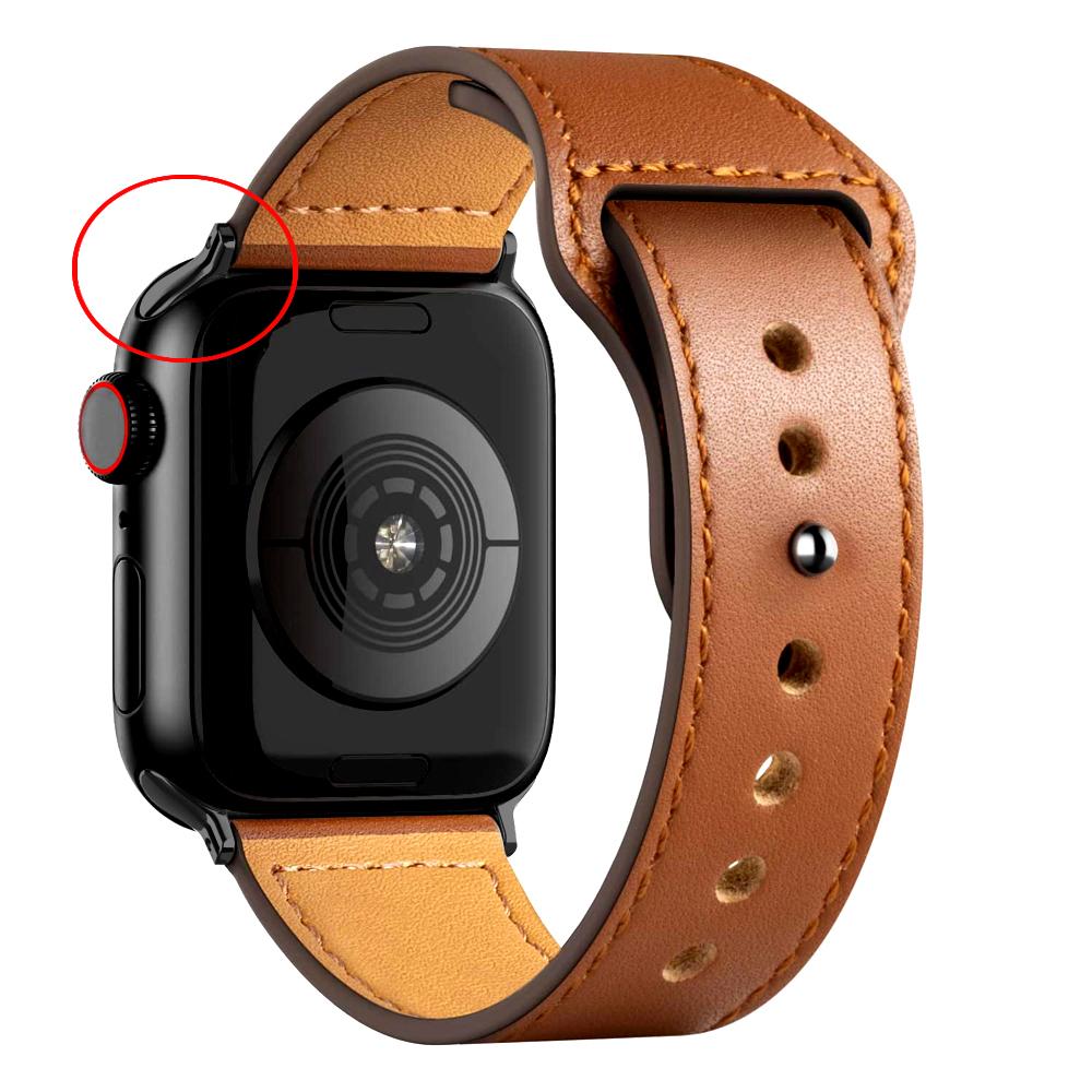 Leather Strap For Apple Watch Band 44mm 45mm 49mm 41mm 40mm 42mm 38mm Wristband Correa Bracelet iWatch Series 8 9 3 4 5 6 SE 7
