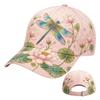Breathable Garden Morning Cap Adjustable Animal Pattern Sports Sun Hat Soft Cotton Hummingbird Flowers Baseball Cap Outdoor