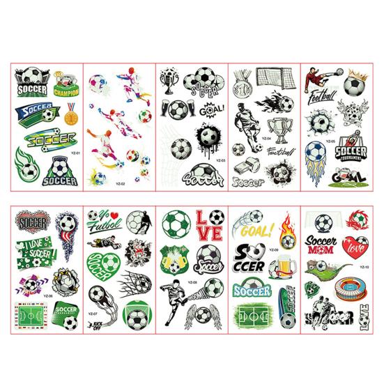 Stylish Football Tattoo Stickers DIY High Viscosity Decoration