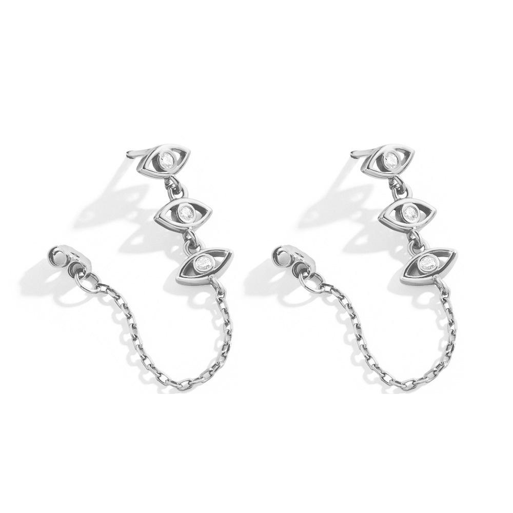 Eye Trendy Geometric Pendant Earrings Alloy Plating Stylish Fashion Jewelry
