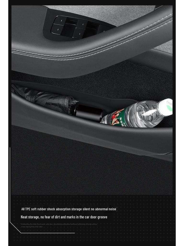 Tesla Model Y3 Door Storage with Velvet Lining - Maodouya Accessories