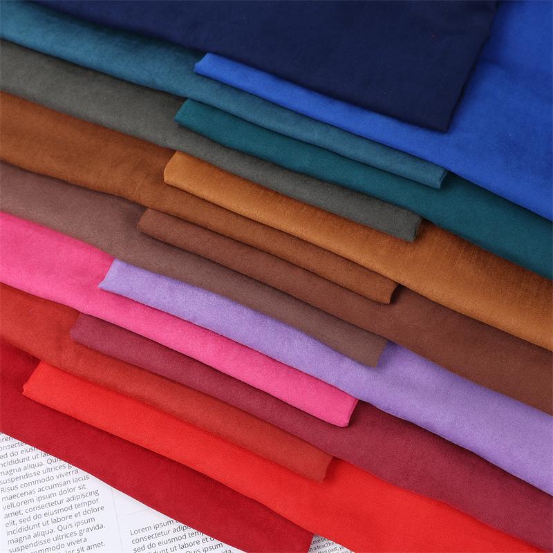 100x150cm Soft Matte Frosted Velvet Suede Fabric Transverse Micro Elasticity Women's Clothing Hats Designer DIY Sewing Fabric