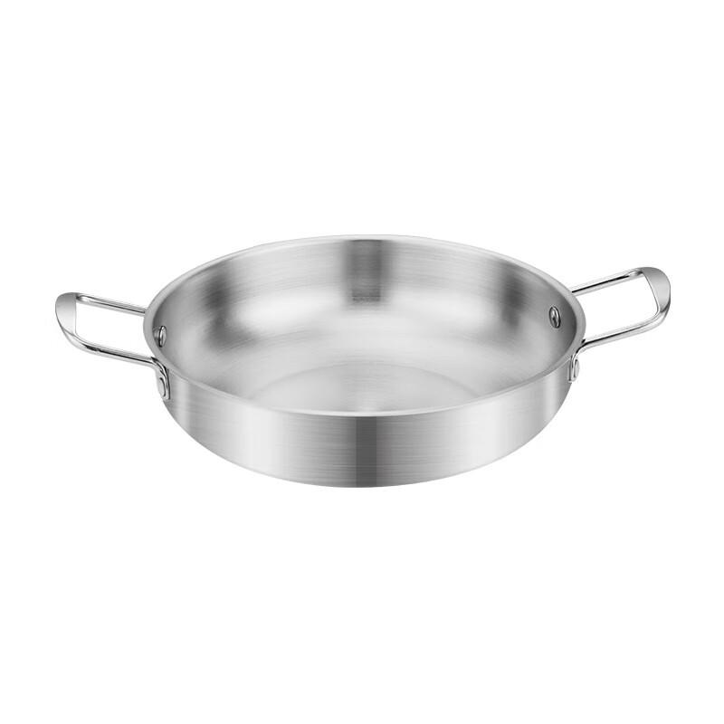 Stainless Steel Double-Handle Ramen Soup Pot