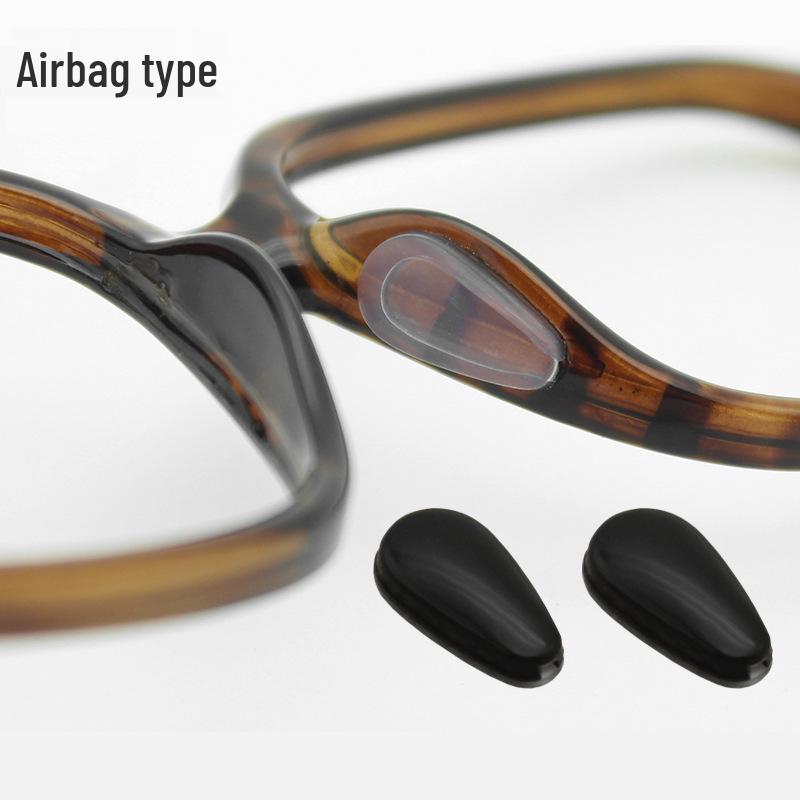 

Waterdrop Shape Adhesive Anti-Slip Nose Pads for Glasses - Soft, Heightening, and Decompression Airbag Design. чистый