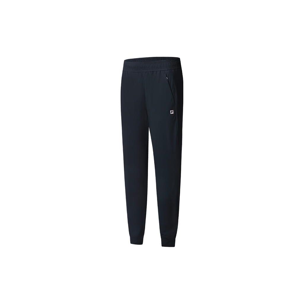 

FILA Solid Color Knitted Lightweight Jogger Pants Women bottoms Deep-Black A11W321609FBK XL